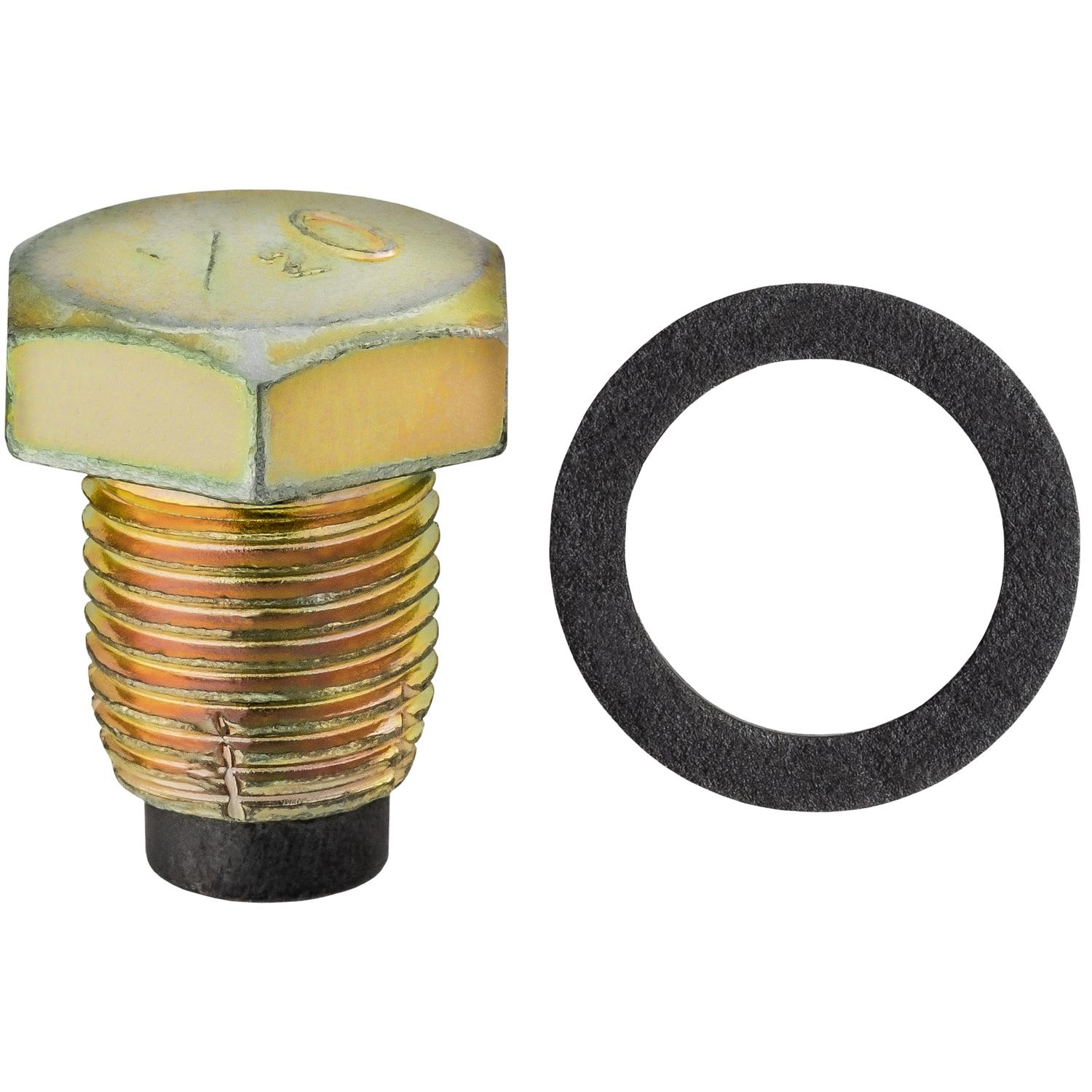 Auveco No. 17146 Magnetic Drain Plug 1/2" Double Oversize W/Gasket, Quantity - 2