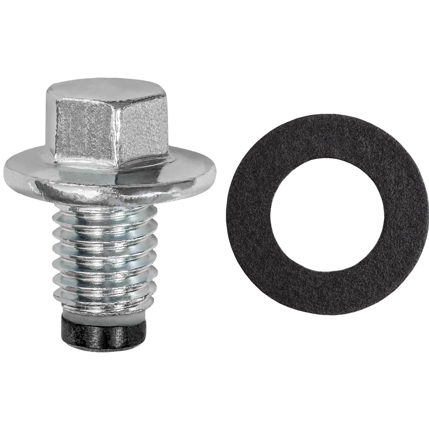 Auveco No. 17148 Magnetic Oil Drain Plug M12-1.75 W/Gasket, Quantity - 2