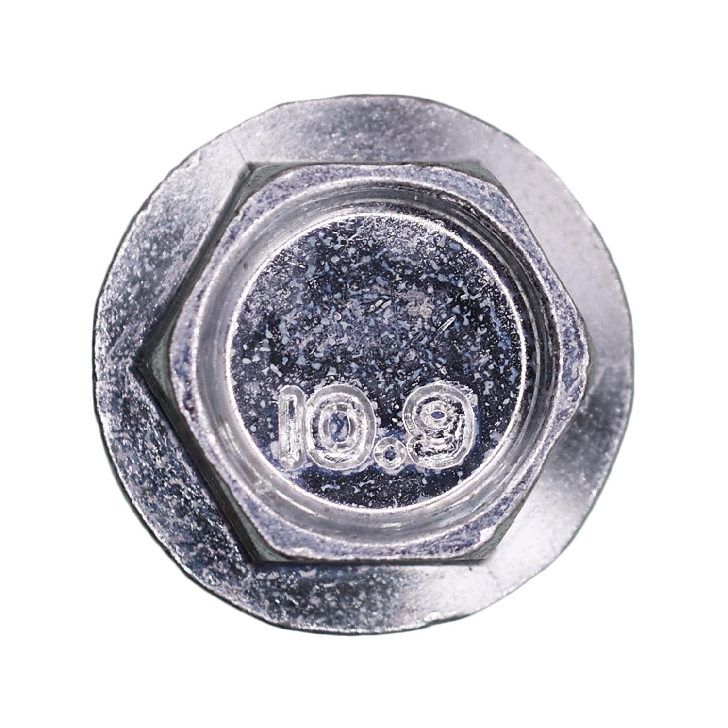 Auveco No. 17316 Hex Flange License Plate Screw M6-1.0 X 16mm, Quantity - 50