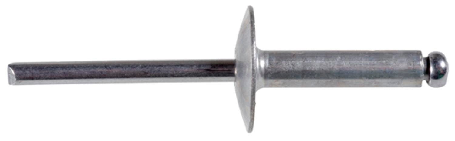 Auveco No. 17466 Large Flange Rivet 3/16" Diameter 1/2"-5/8" Grip Aluminum/Stl, Quantity - 25