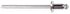 Auveco No. 17469 Specialty Rivet 1/8" Diameter 1/32"-1/8" Grip Stainless, Quantity - 100