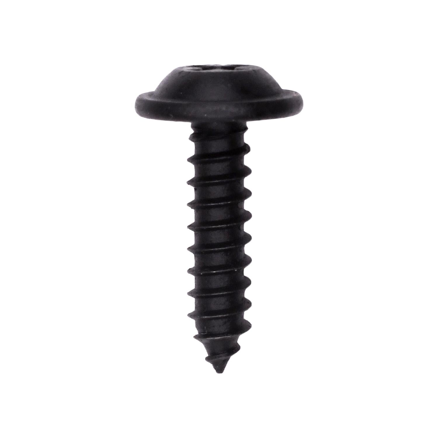 Auveco No. 17558 Phillips Flat Washer Head Tapping Screw 10 X 3/4" Black E Coat, Quantity - 100