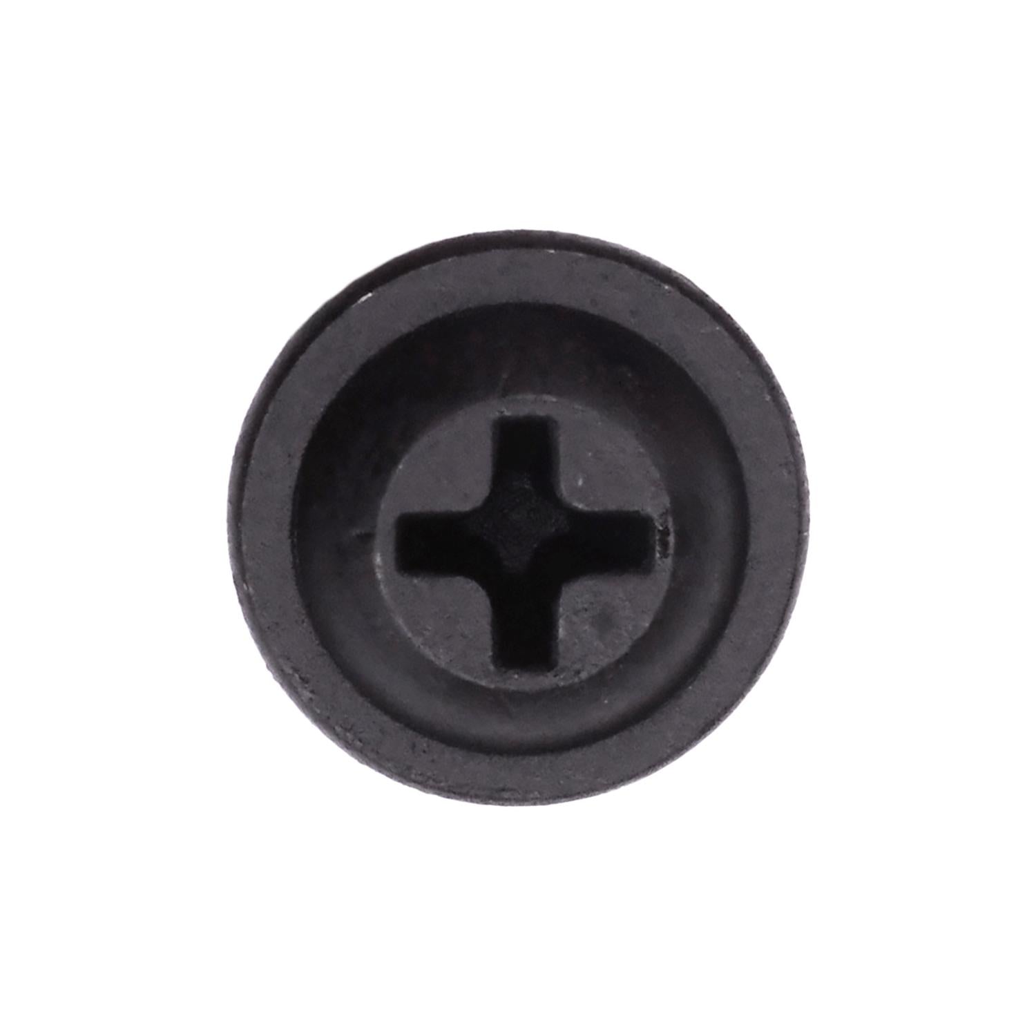 Auveco No. 17558 Phillips Flat Washer Head Tapping Screw 10 X 3/4" Black E Coat, Quantity - 100