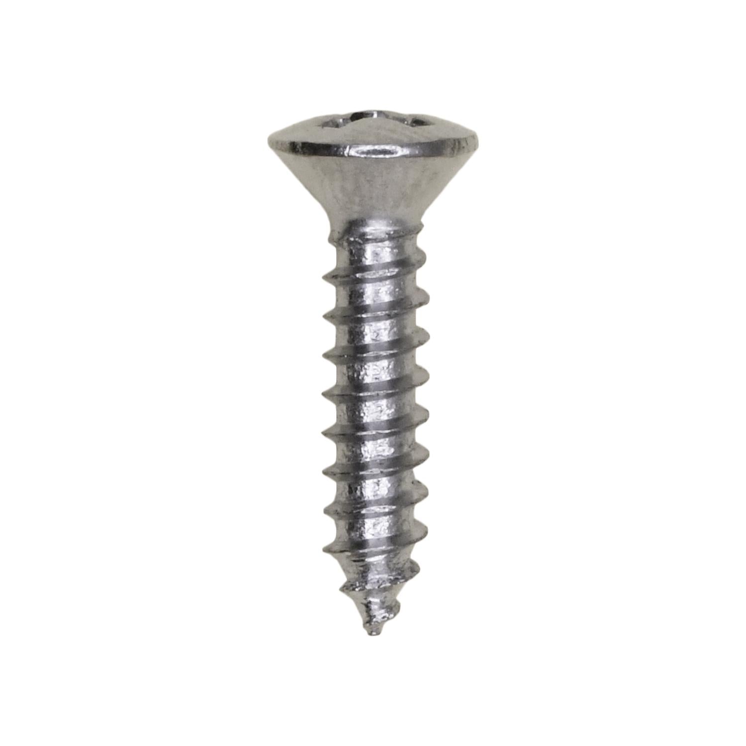 Auveco No. 1793 Phillips Oval Head Tapping Screw 6 X 5/8" Chrome, Quantity - 100