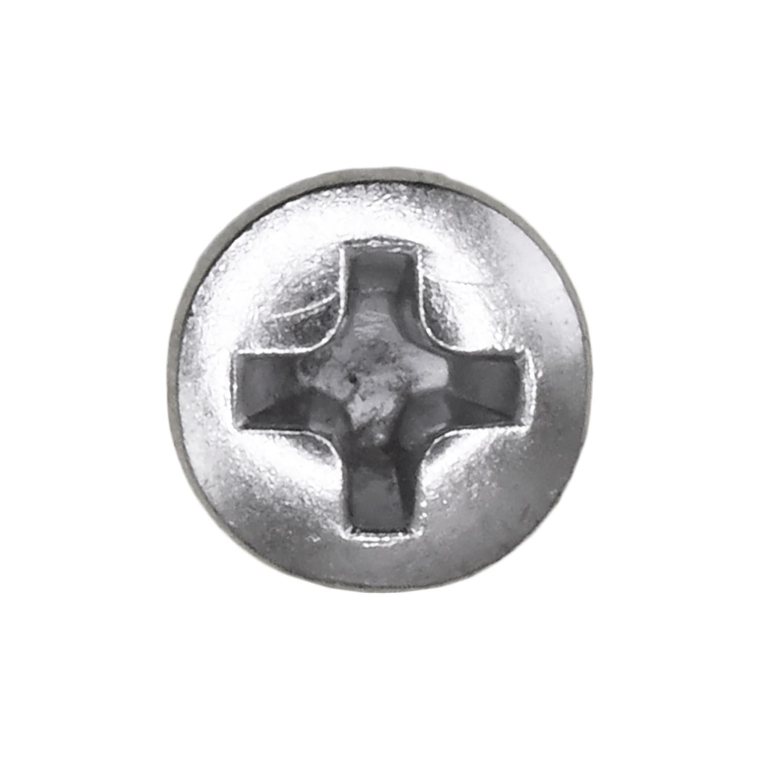 Auveco No. 1796 Phillips Oval Head Tapping Screw #6 X 1" Chrome, Quantity - 100