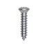Auveco No. 1798 Phillips Oval Head Tapping Screw #8 X 3/4" Zinc #6 Head, Quantity - 100