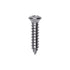 Auveco No. 1799 Phillips Oval Head Tapping Screw #8 X 3/4" Chrome #6 Head, Quantity - 100