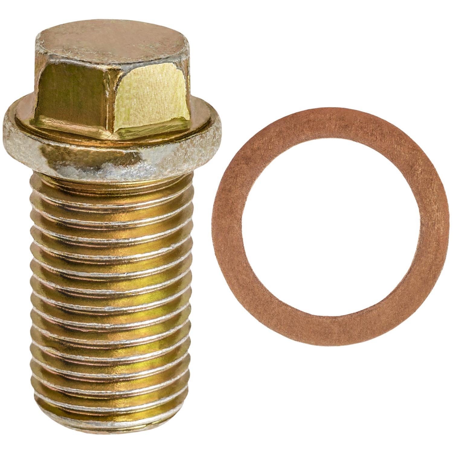 Auveco No. 18026 Oil Drain Plug W/Gasket M14-1.5 Thread Zinc, Quantity - 2