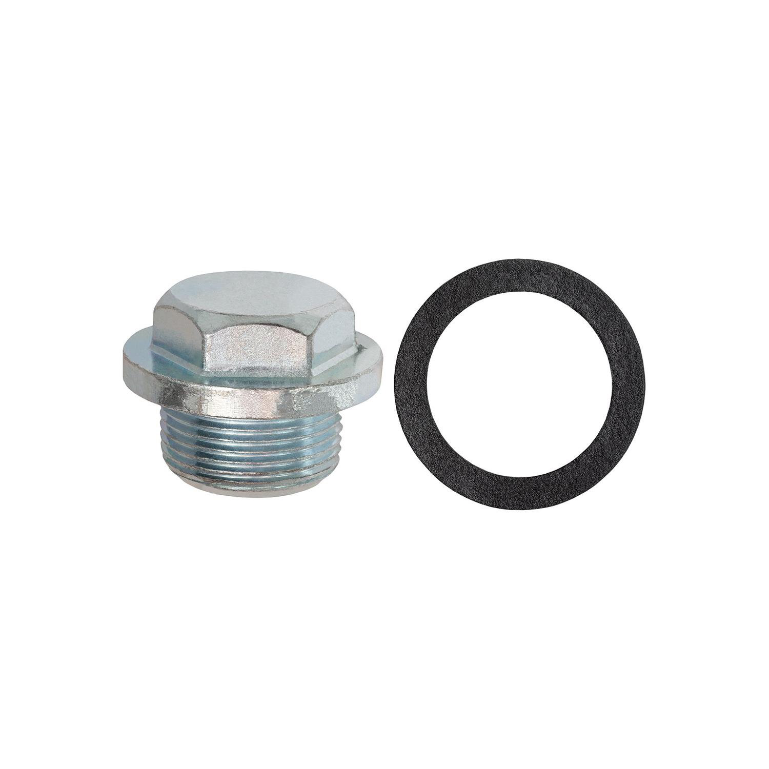 Auveco No. 18027 Oil Drain Plug W/Gasket M25-1.5 Thread Zinc, Quantity - 1