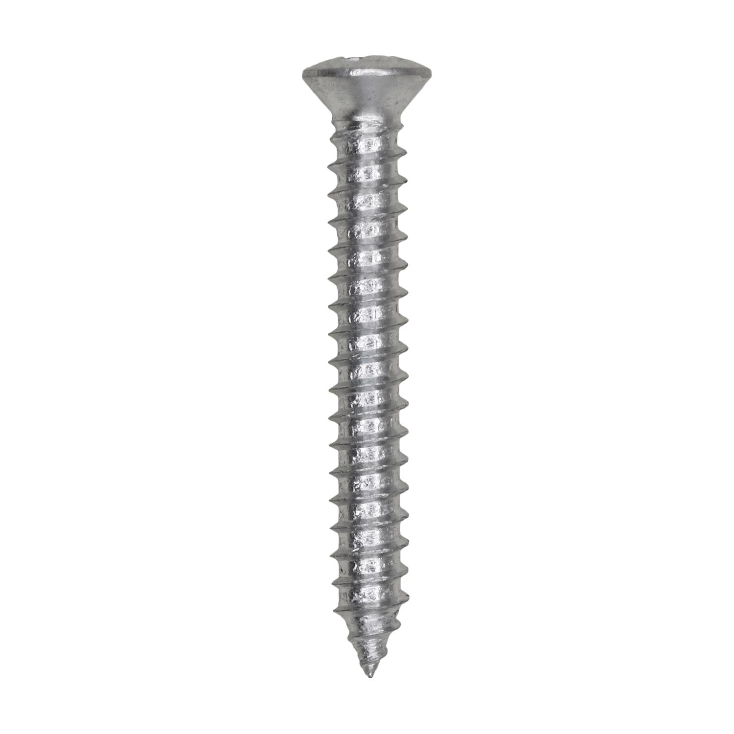 Auveco No. 1803 Phillips Oval Tapping Screw #8 X 1-1/4" Zinc #6 Head, Quantity - 100