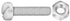Auveco No. 18239 M6-1.0 X 25mm Nat.Nylon License Plt Screw & Nut, Quantity - 25 SETS