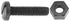 Auveco # 18241 M6-1.0 X 25mm Black Nylon License Plate Screw And Nut. Qty 25.