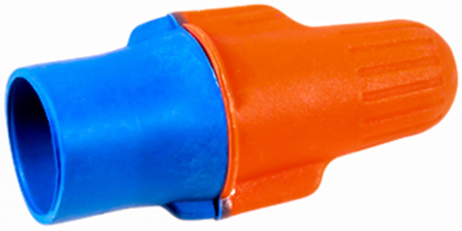 Auveco # 18312 Wing Wire Connector Orange/Blue. Qty 25.