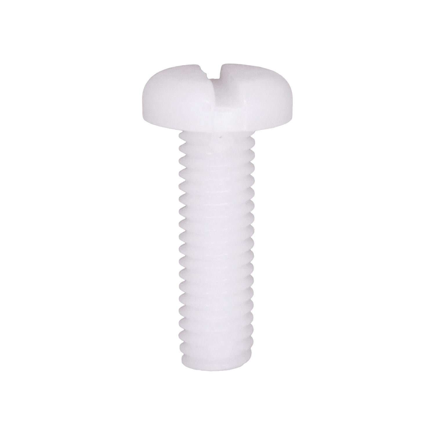 Auveco No. 18343 Nylon License Plate Screw M6-1.0 X 20mm, Quantity - 1000