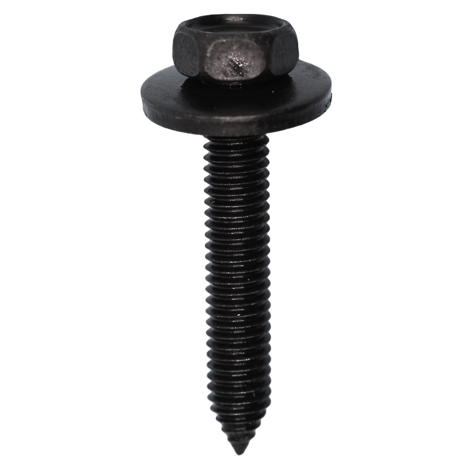 Auveco # 18416 Hex Head SEMS Body Bolt 10mm Hex M6-1.0 X 35mm. Qty 50.