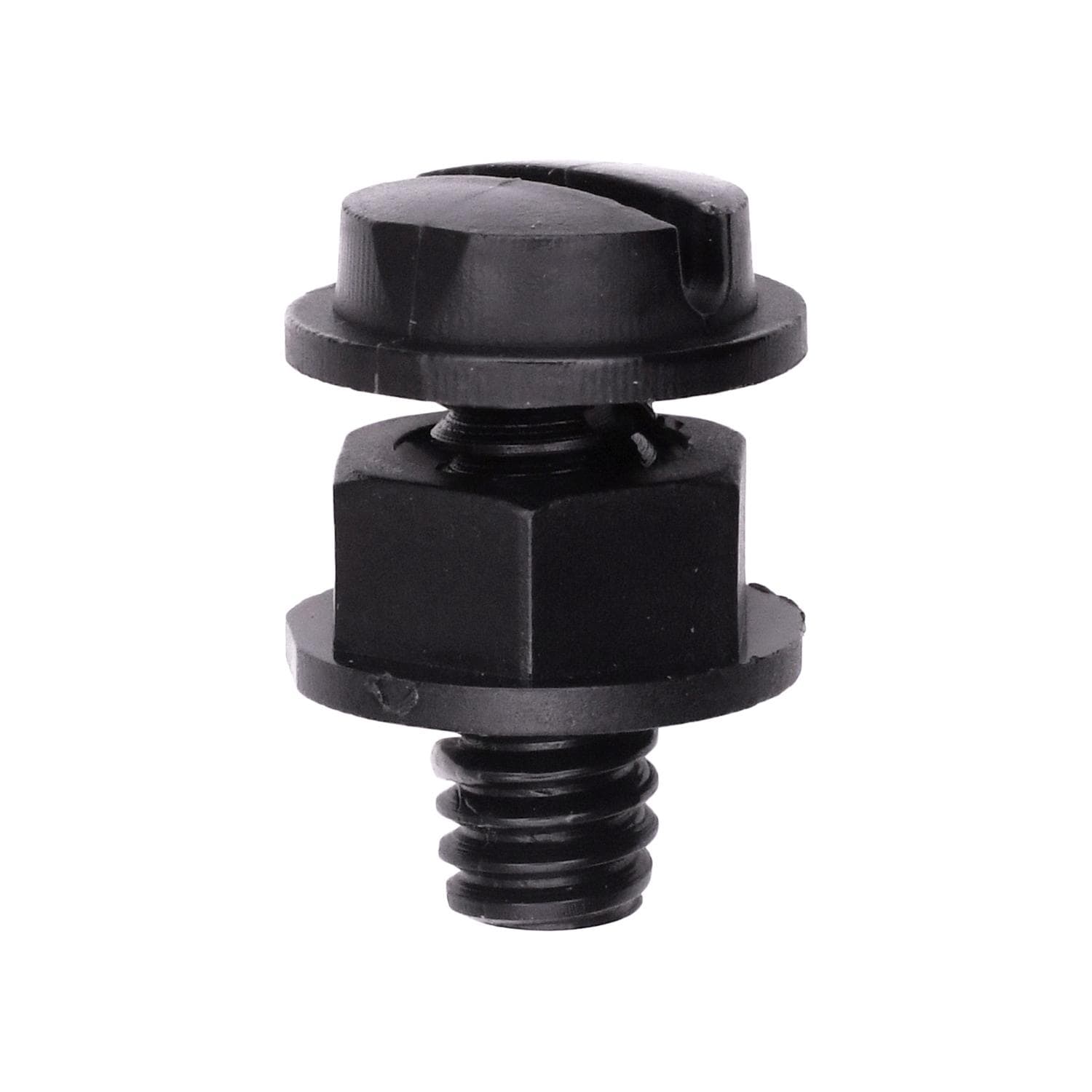 Auveco No. 18484 Black Nylon License Plate Screw & Nut 1/4"-20 X 5/8", Quantity - 25 SETS