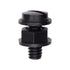 Auveco No. 18484 Black Nylon License Plate Screw & Nut 1/4"-20 X 5/8", Quantity - 25 SETS