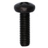 Auveco No. 18769 Phillips Pan Head License Plate Screw Black M6-1.0 X 20mm, Quantity - 50