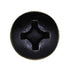 Auveco No. 18769 Phillips Pan Head License Plate Screw Black M6-1.0 X 20mm, Quantity - 50