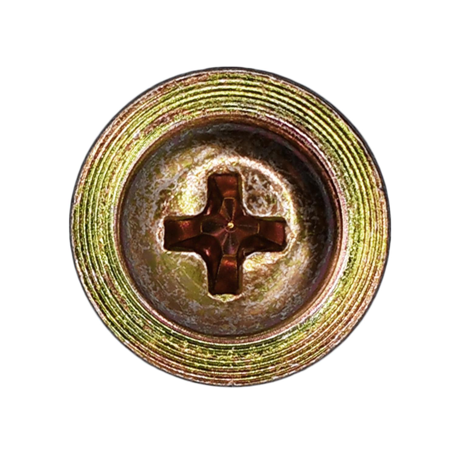Auveco No. 18779 Phillips Pan Washer Head License Plate Screw M5-.8 X 12mm, Quantity - 100