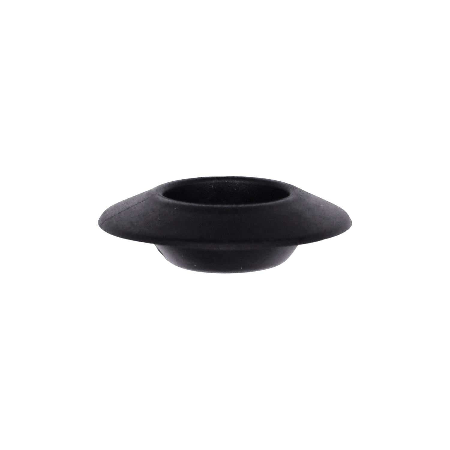 Auveco No. 18799 Plastic Plug Button 3 Hole Size Black, Quantity - 10