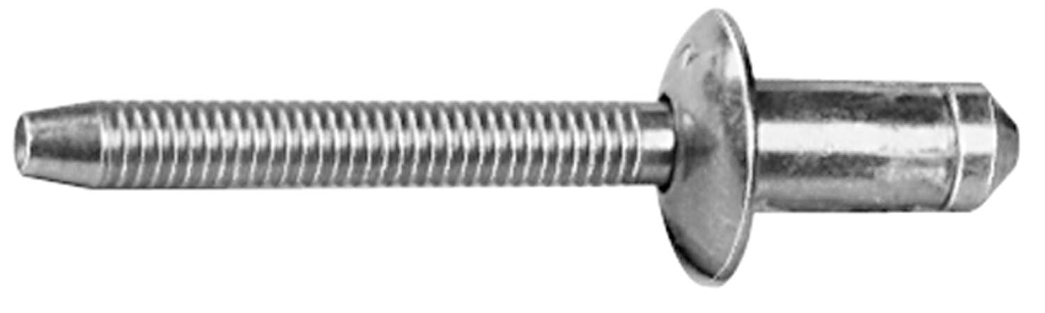 Auveco # 18810 Specialty Rivet 1/4" Diameter 7/64"-3/16" Grip. Qty 25.