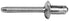 Auveco # 18810 Specialty Rivet 1/4" Diameter 7/64"-3/16" Grip. Qty 25.