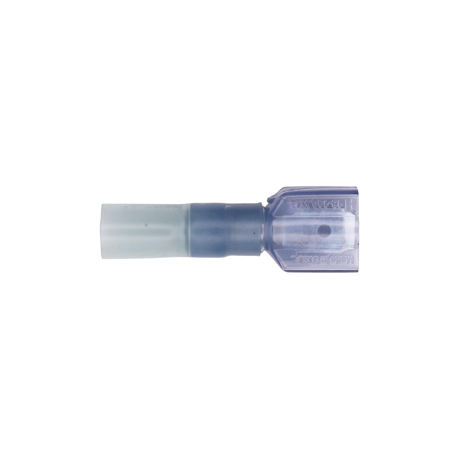 Auveco No. 19261 Krimp & Seal Terminal Male 16-14 Gauge Blue, Quantity - 25