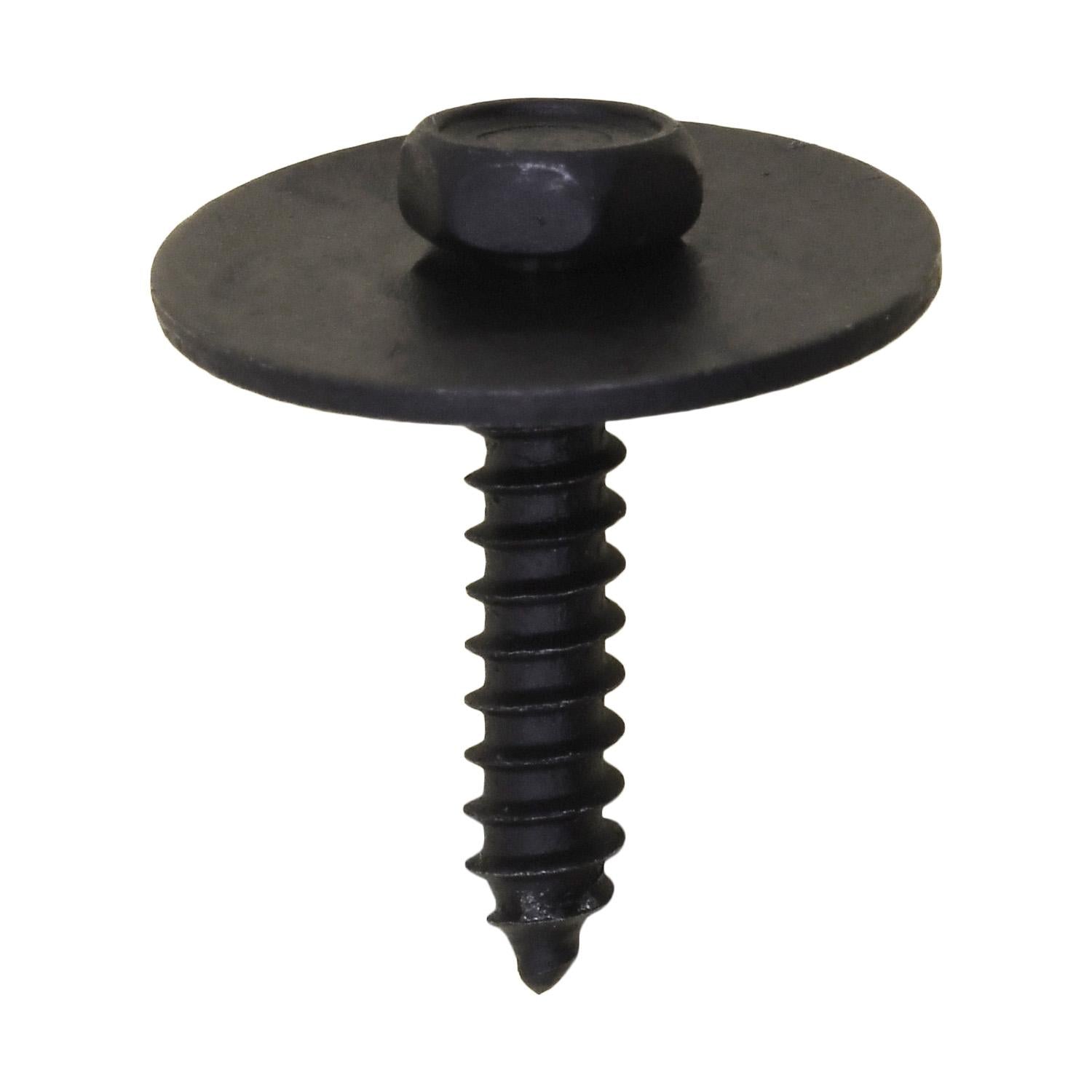 Auveco No. 19278 M4.2-1.41 X 20mm Hex Head SEMS Tapping Screw Black, Quantity - 50