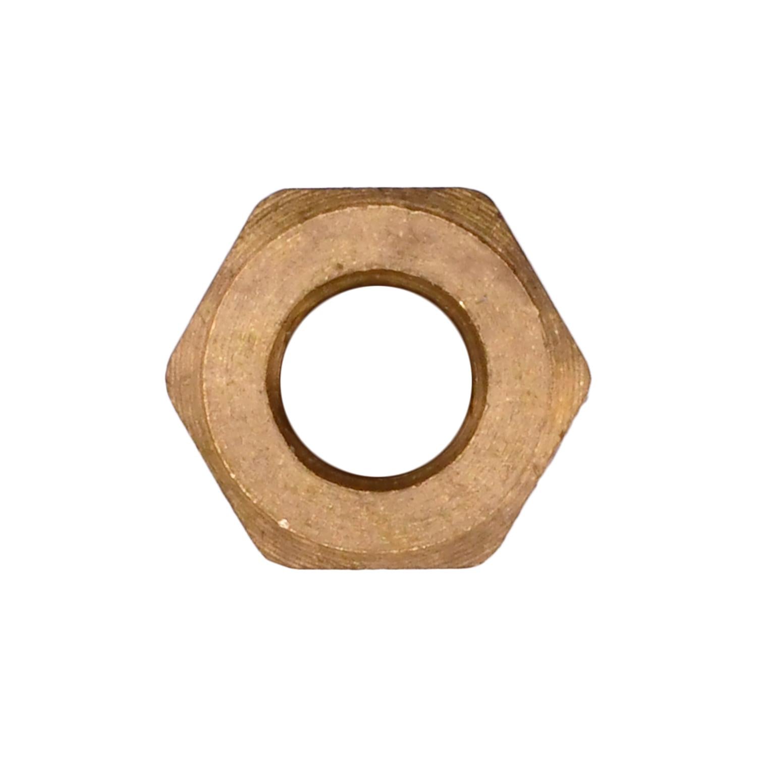 Auveco No. 193 Brass Nut 3/16" Tube Size, Quantity - 10
