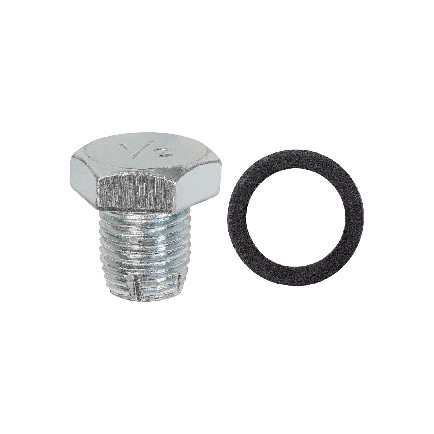 Auveco No. 19587 Oil Drain Plug W/Gasket Single Oversize 1/2"-20, Quantity - 5