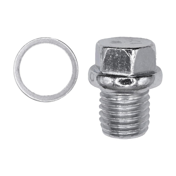 Auveco No. 19589 Oil Drain Plug With Gasket - 12mm-1.5 Thread, Quantity - 5