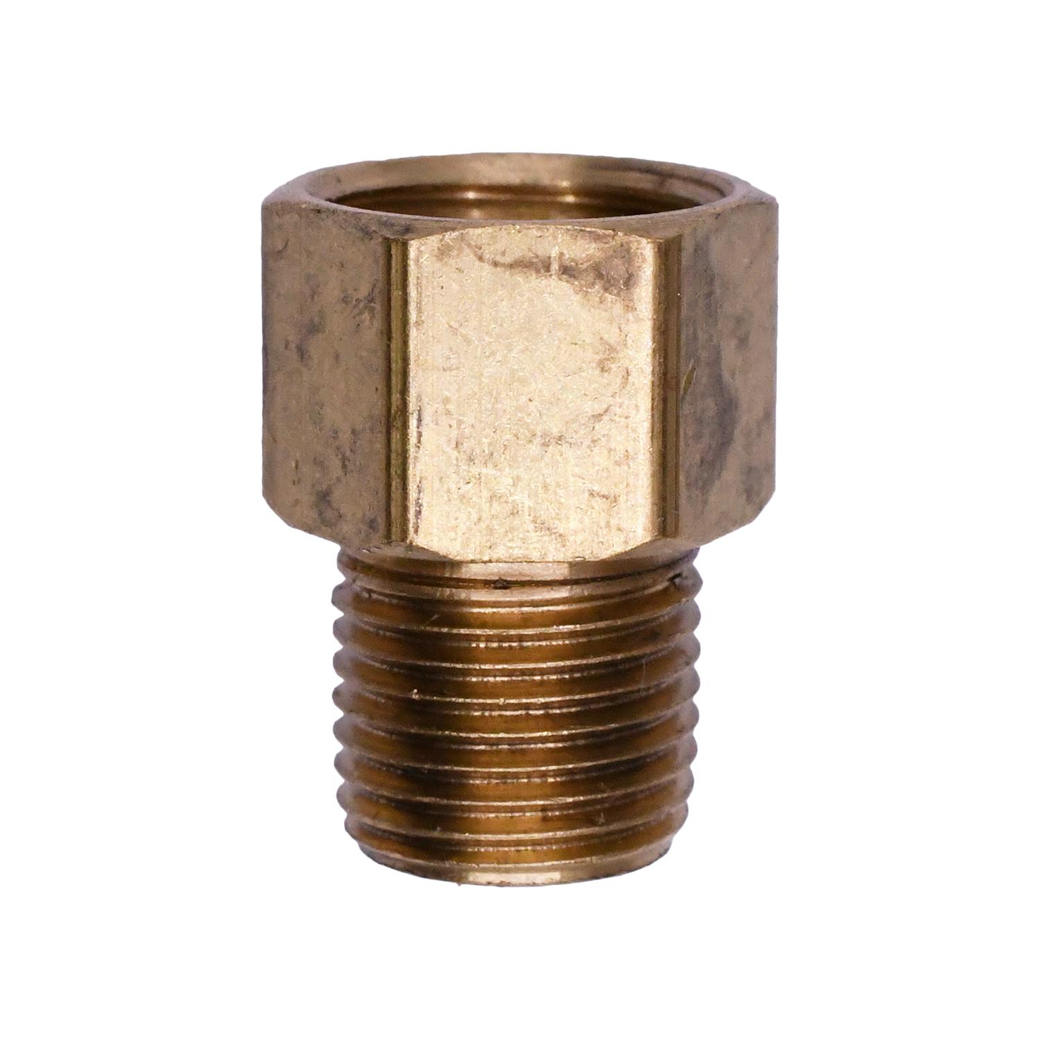 Auveco No. 200 Brass Male Connector 1/4" Tube Size 1/8" Thread, Quantity - 5