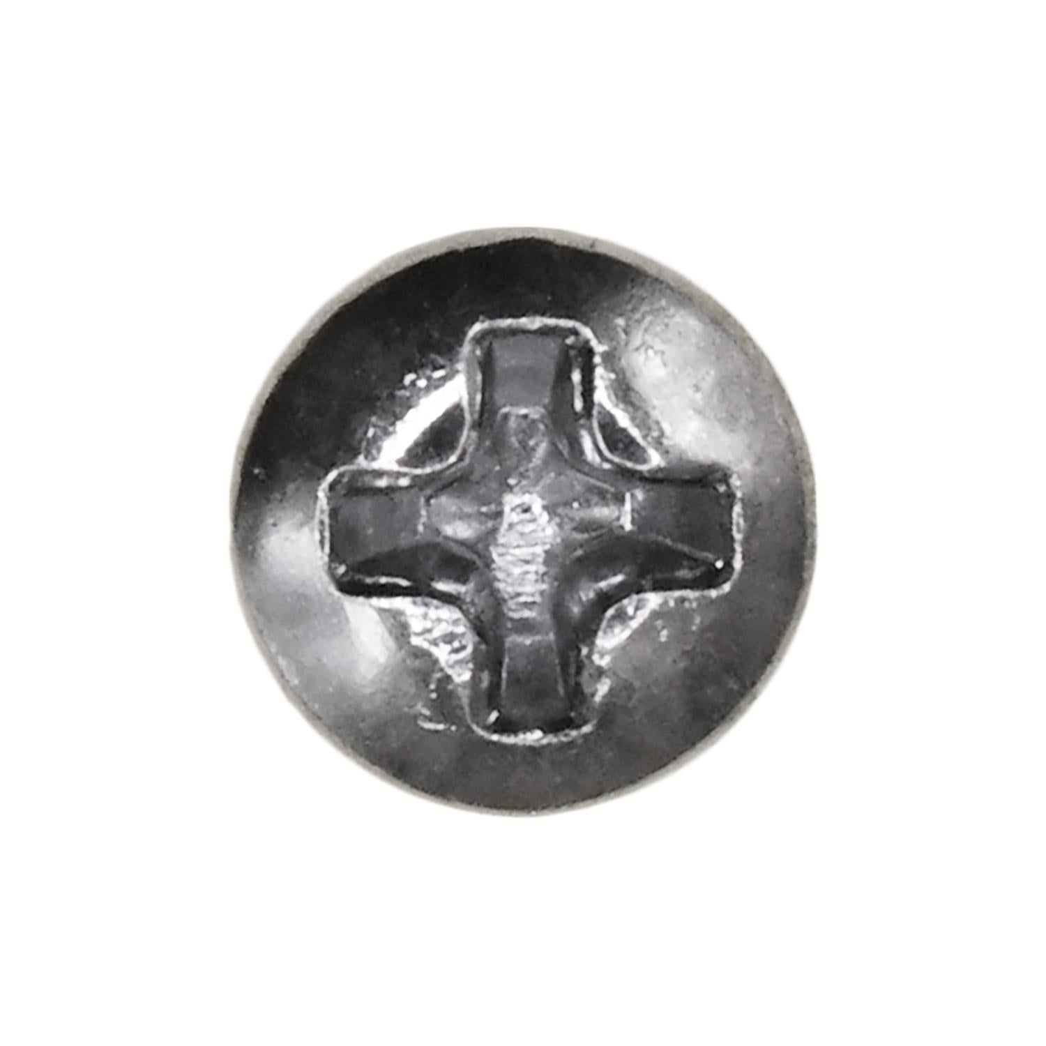 Auveco No. 2024 Phillips Oval #6 Head Tapping Screw 8 X 3/8" Chrome, Quantity - 100
