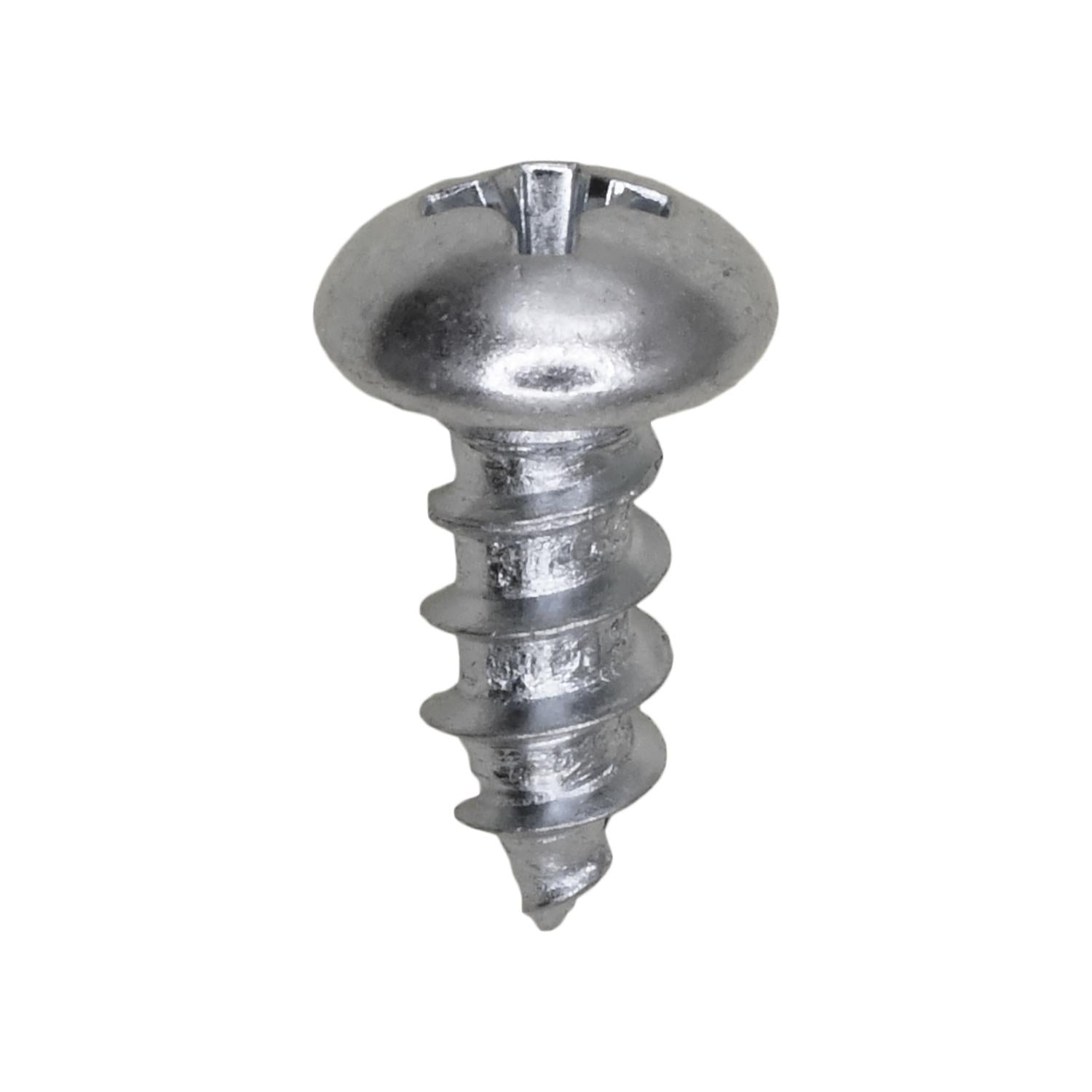 Auveco No. 2028 Phillips Round Head Tapping Screw 10 X 1/2" Zinc, Quantity - 100