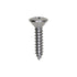 Auveco No. 20373 Phillips Oval Head Tap Screw 8 X 3/4" 10 Head Chrome, Quantity - 100