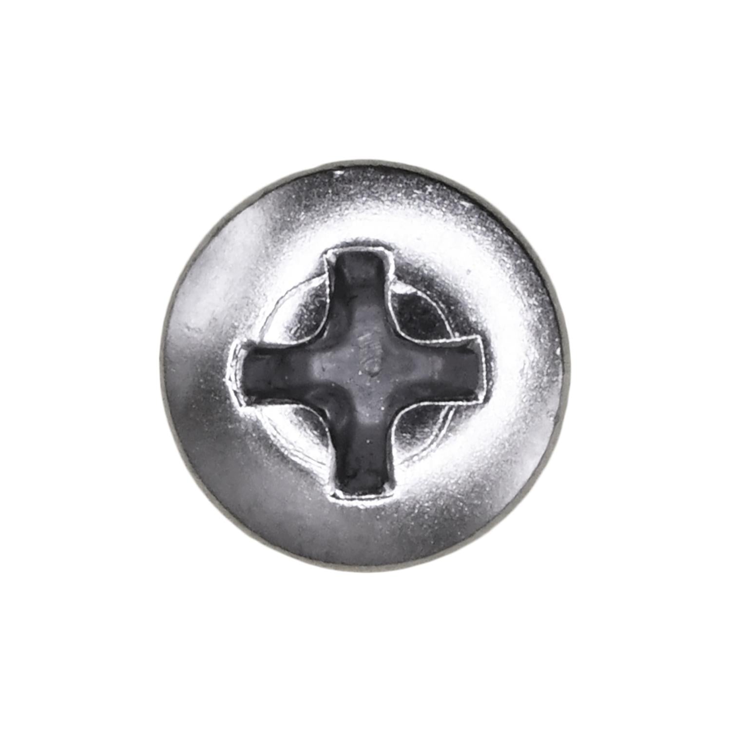Auveco No. 20373 Phillips Oval Head Tap Screw 8 X 3/4" 10 Head Chrome, Quantity - 100