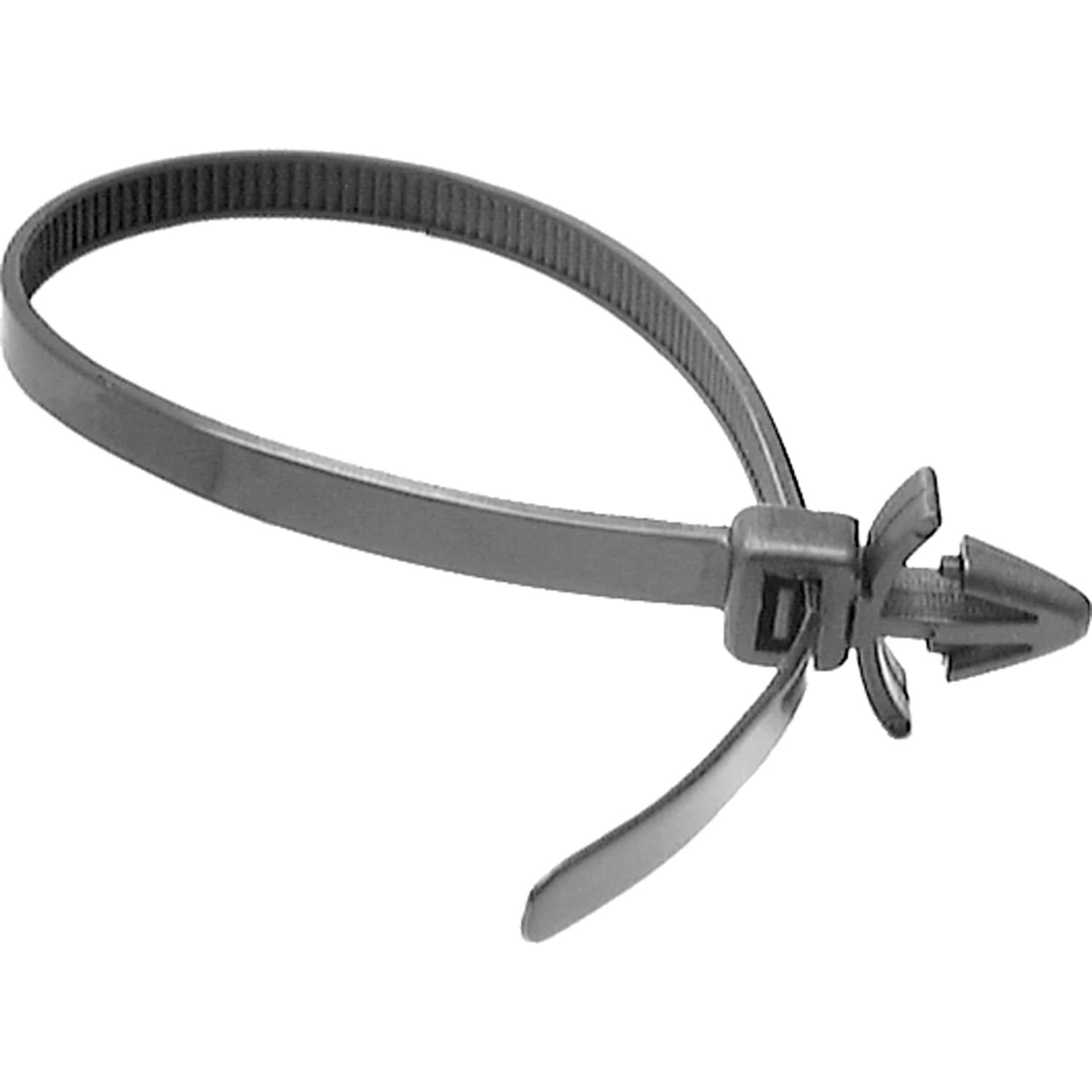 Auveco # 20380 Push Mount Cable Tie For Imports 200mm Length. Qty 25.