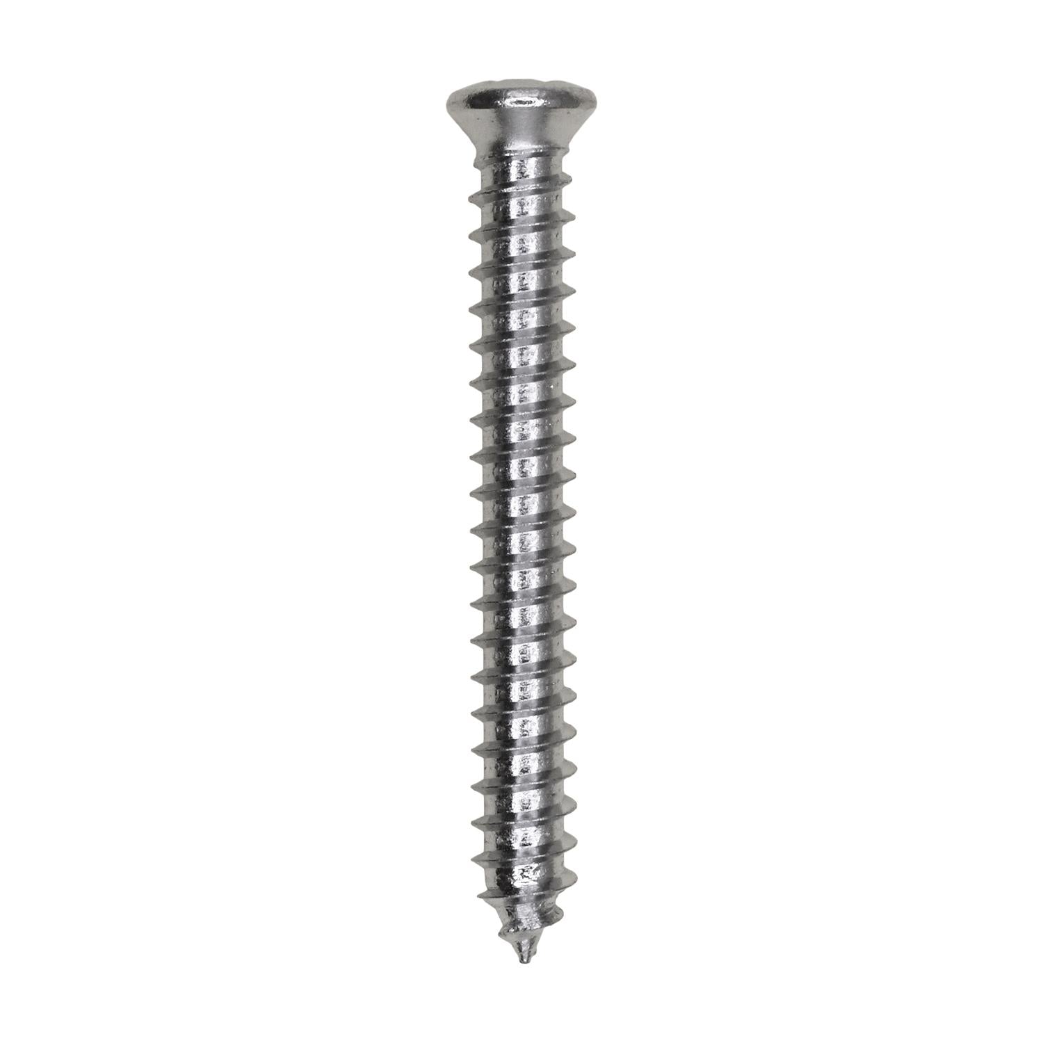 Auveco No. 2046 Phillips Oval #6 Head Tapping Screw 10 X 1-1/2" Chrome, Quantity - 100