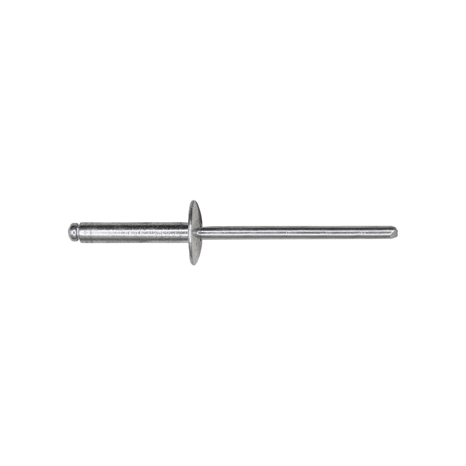 Auveco No. 20474 Large Flange Aluminum Rivet 1/8" Diameter 3/8"-1/2" Grip, Quantity - 100