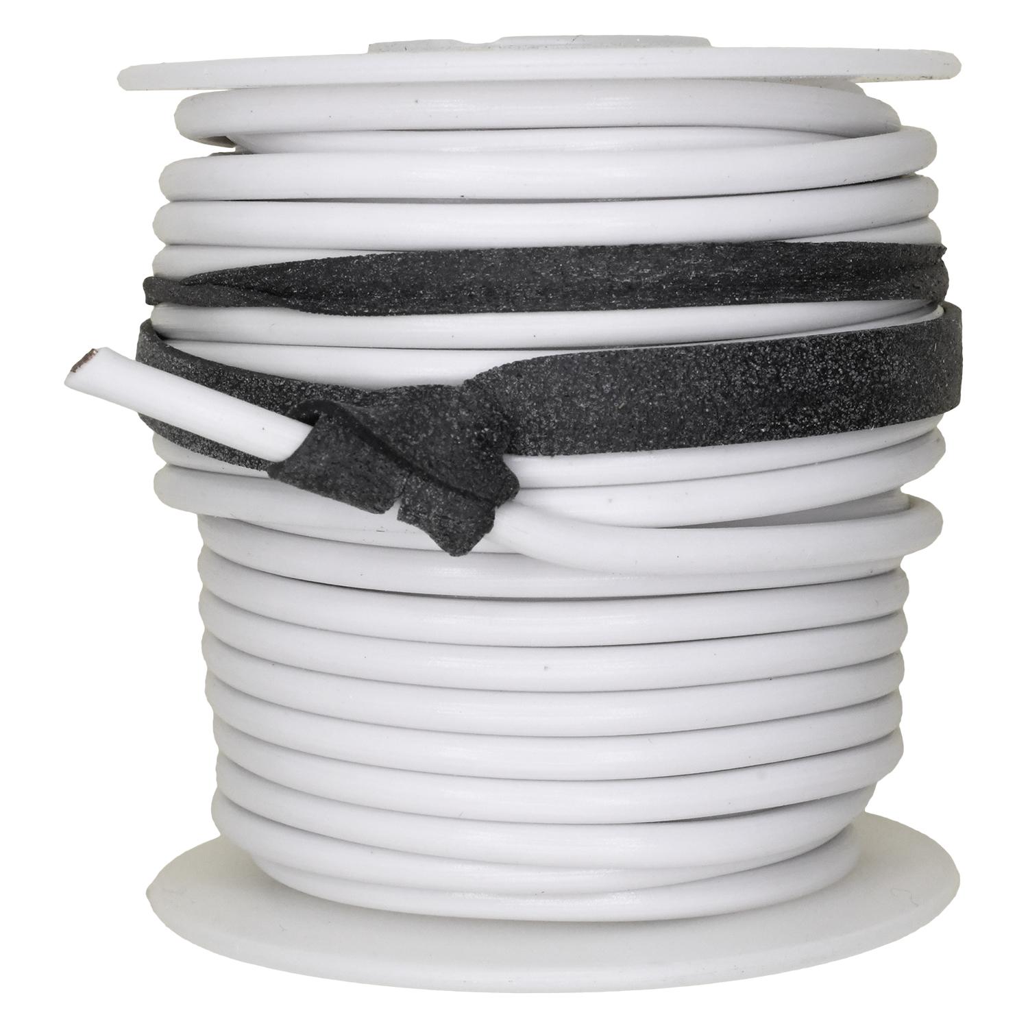 Auveco # 20491 Primary Wire 16 Gauge White 35 Feet Spool. Qty 1.