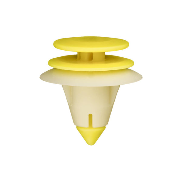 Auveco No. 20515 Door Trim Panel Retainer Yellow & White Nylon, Quantity - 25