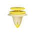 Auveco No. 20515 Door Trim Panel Retainer Yellow & White Nylon, Quantity - 25