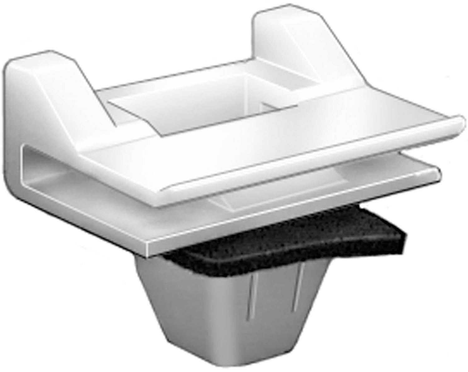 Auveco # 20661 Lexus Body Side Molding Clip 9mm Stem 16mm X 20mm Head Qty 10.