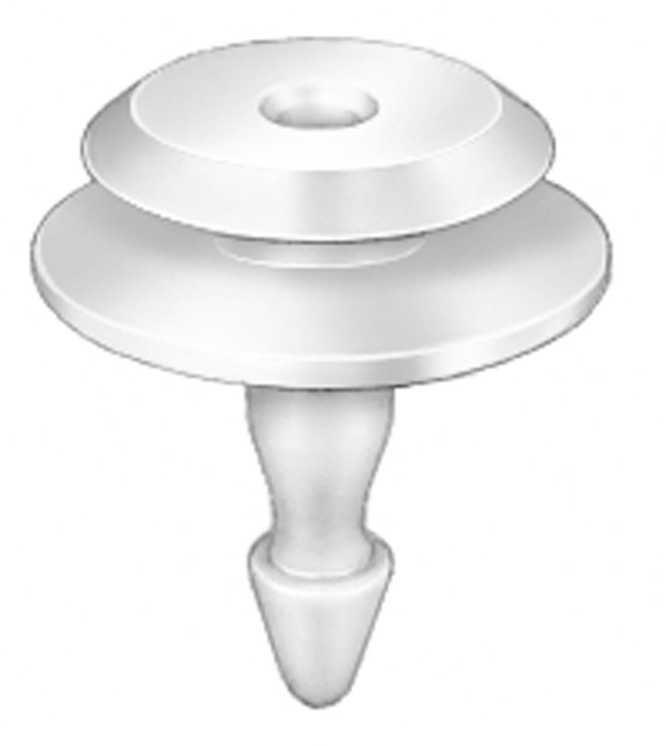 Auveco # 20672 Nissan Cowl Vent Retainer 13mm Stem Length. Qty 25.