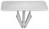 Auveco No. 20775 Molding Clip White - GM PaInternal To Match, Quantity - 15