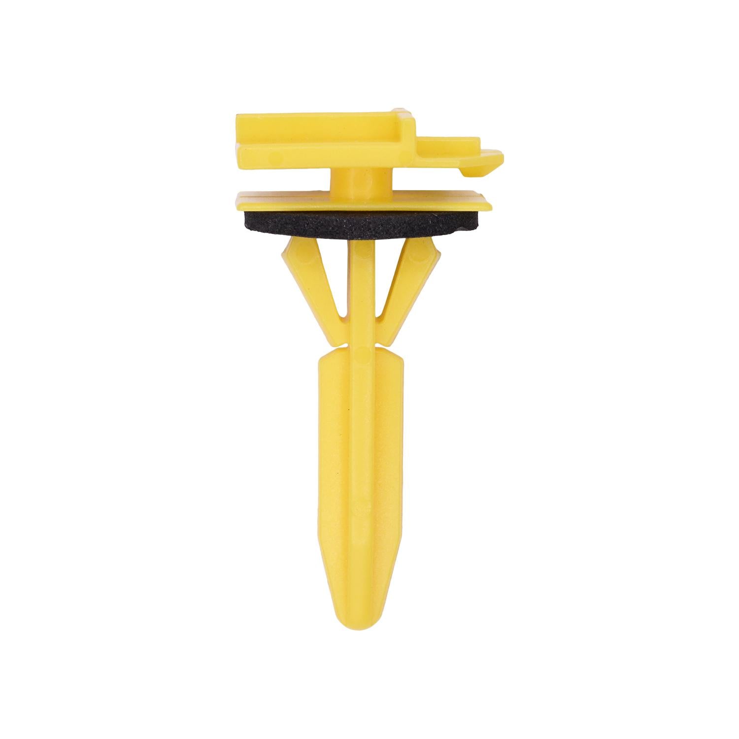Auveco # 20891 GM Molding Clip - Yellow Nylon. Qty 10.
