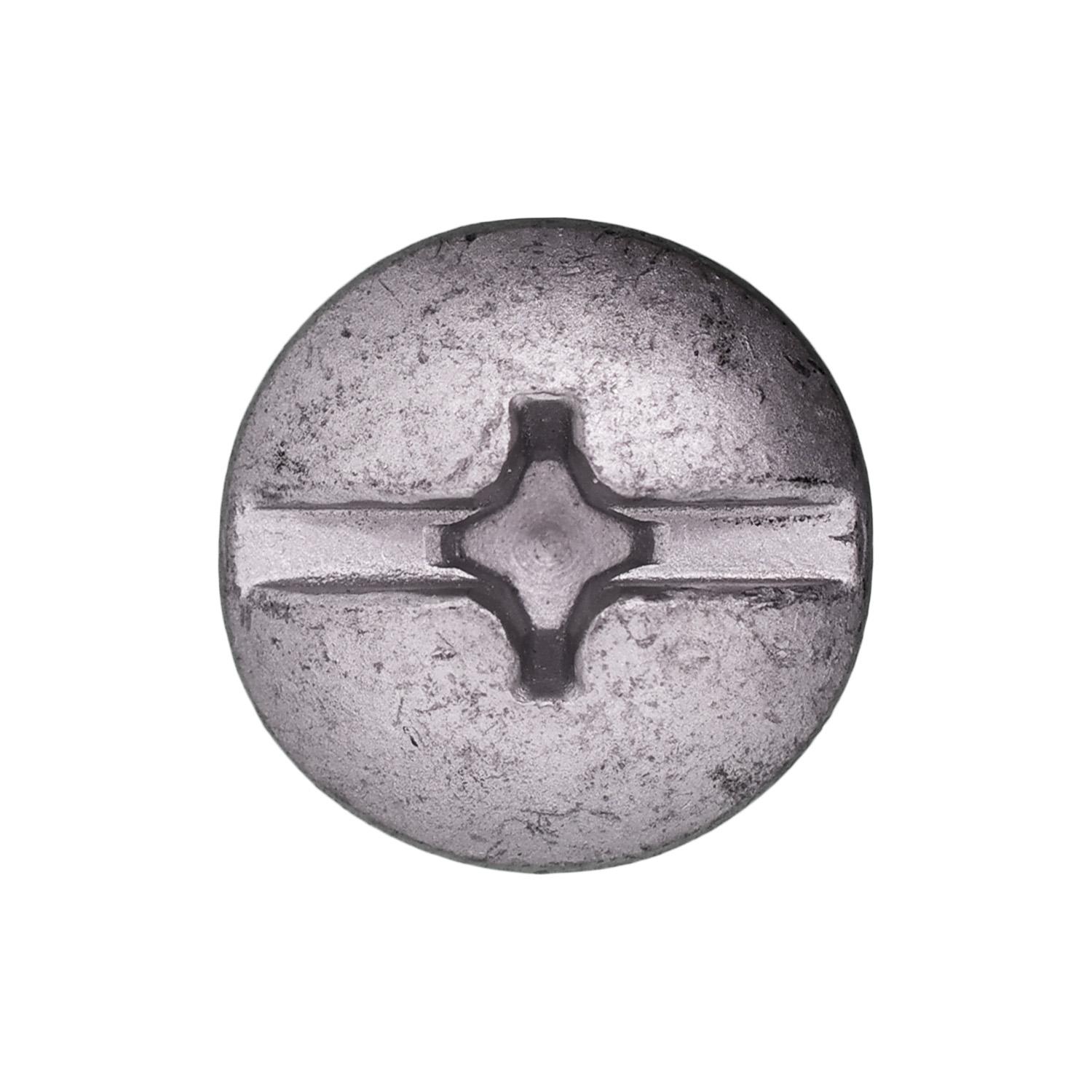Auveco No. 21081 Duo-Drive Truss Head License Plate Screw, Quantity - 50