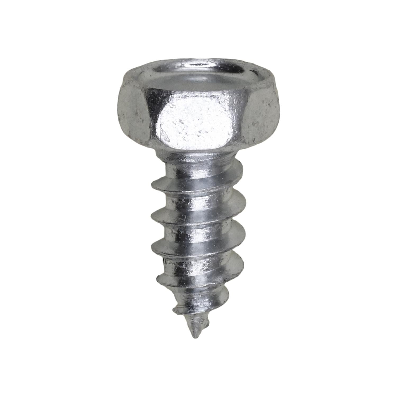 Auveco No. 2110 5/16" X 3/4" Indented Hex Head Tapping Screw 1/2" Hex Zinc, Quantity - 100