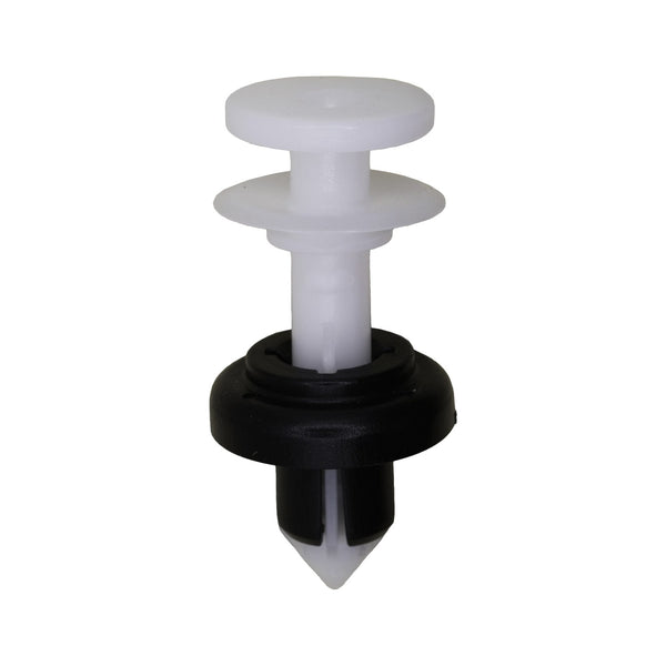 Auveco No. 21141 Honda Push Type Retainer - Black & White Nylon, Quantity - 10